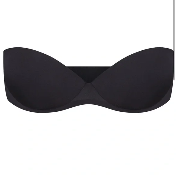 NWT SKIMS ULTIMATE COLLECTION STRAPLESS PUSH-UP BRA ONYX - Picture 2 of 2